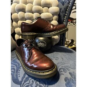 Dr Martens Chrome Cherry Red Oxfords size 7/EU 38